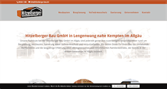 Desktop Screenshot of hitzelberger-bau.de